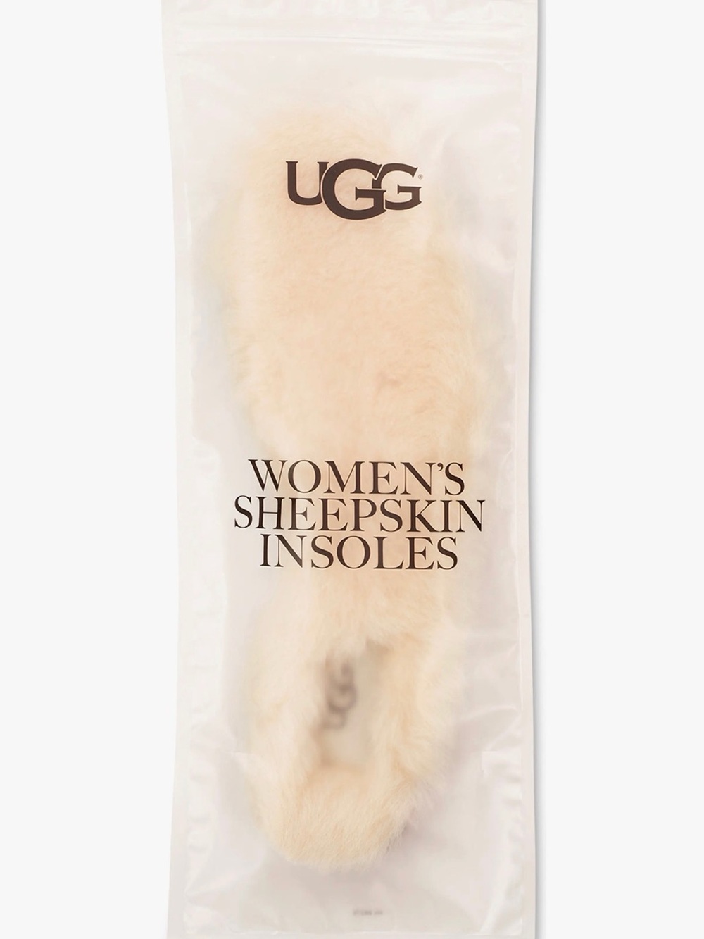 NWT Women's Sheepskin Insoles - Natural Beige